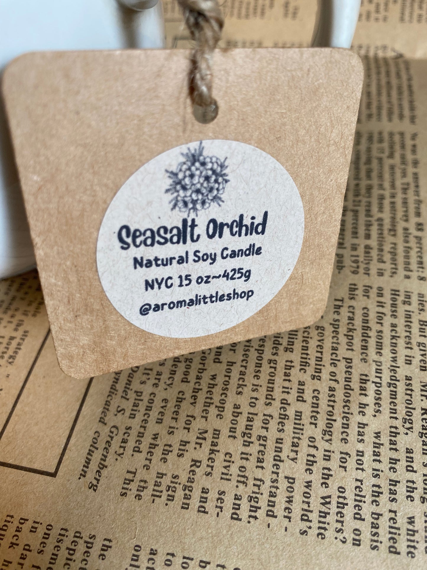 Seasalt Orchid~Vintage Candle Mug
