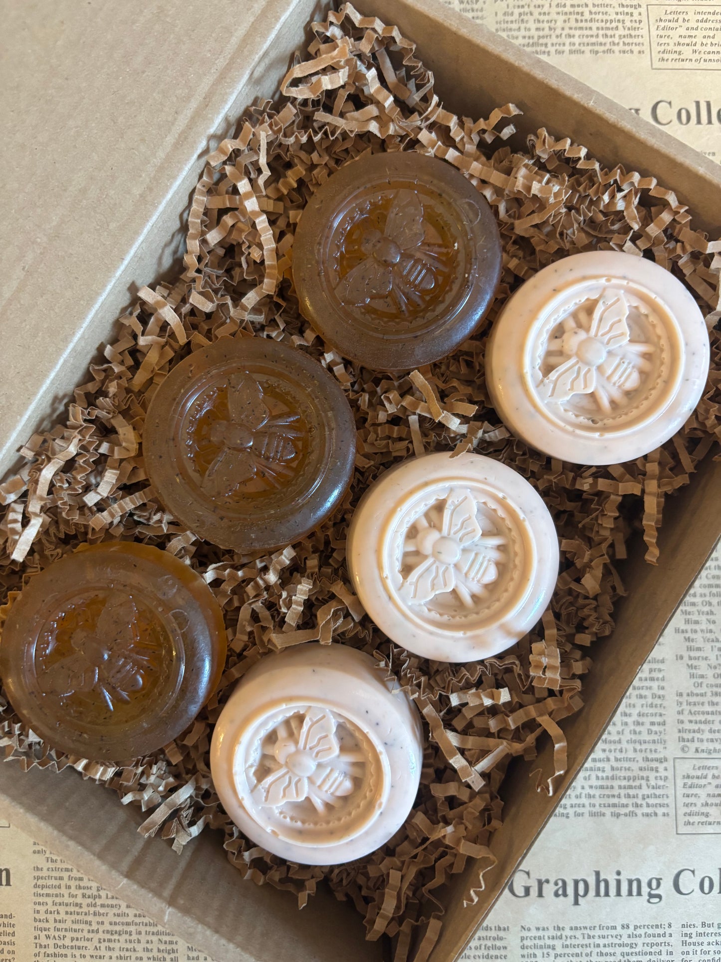 Chamomile Lychee, aloe & goat’s milk~Travel size soap bars